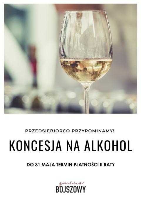 Informacja dla przedsiębiorców sprzedających alkohol